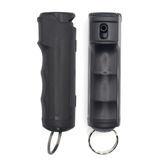 Pepper Spray Keychain for Civilian Self Defense by Prepared Hero - 2 Pack - Discreet Easy Grip & Aim - Personal Self Defense Keychain with Safety Lock and Quick Release - 12-Foot Range 25 Bursts