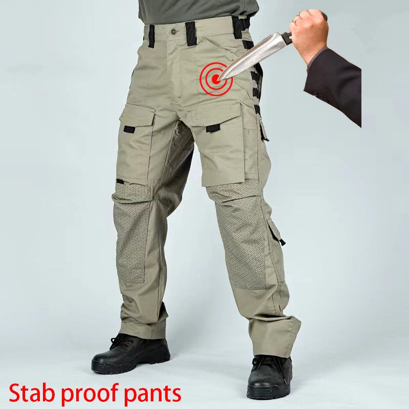 Self Defense Anti Stabbing Anti Cutting Tactical Pants Breathable Durable Hidden Flexible Anti Cutting Police Safety Clothing