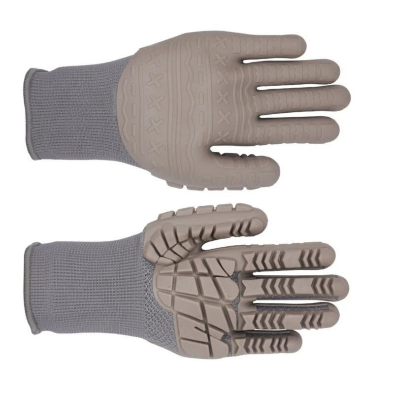 1 Pair Utility Mechanic Working Gloves Safety Work Gloves Anti Vibration Gloves Suitable For Construction Machinery M4YD
