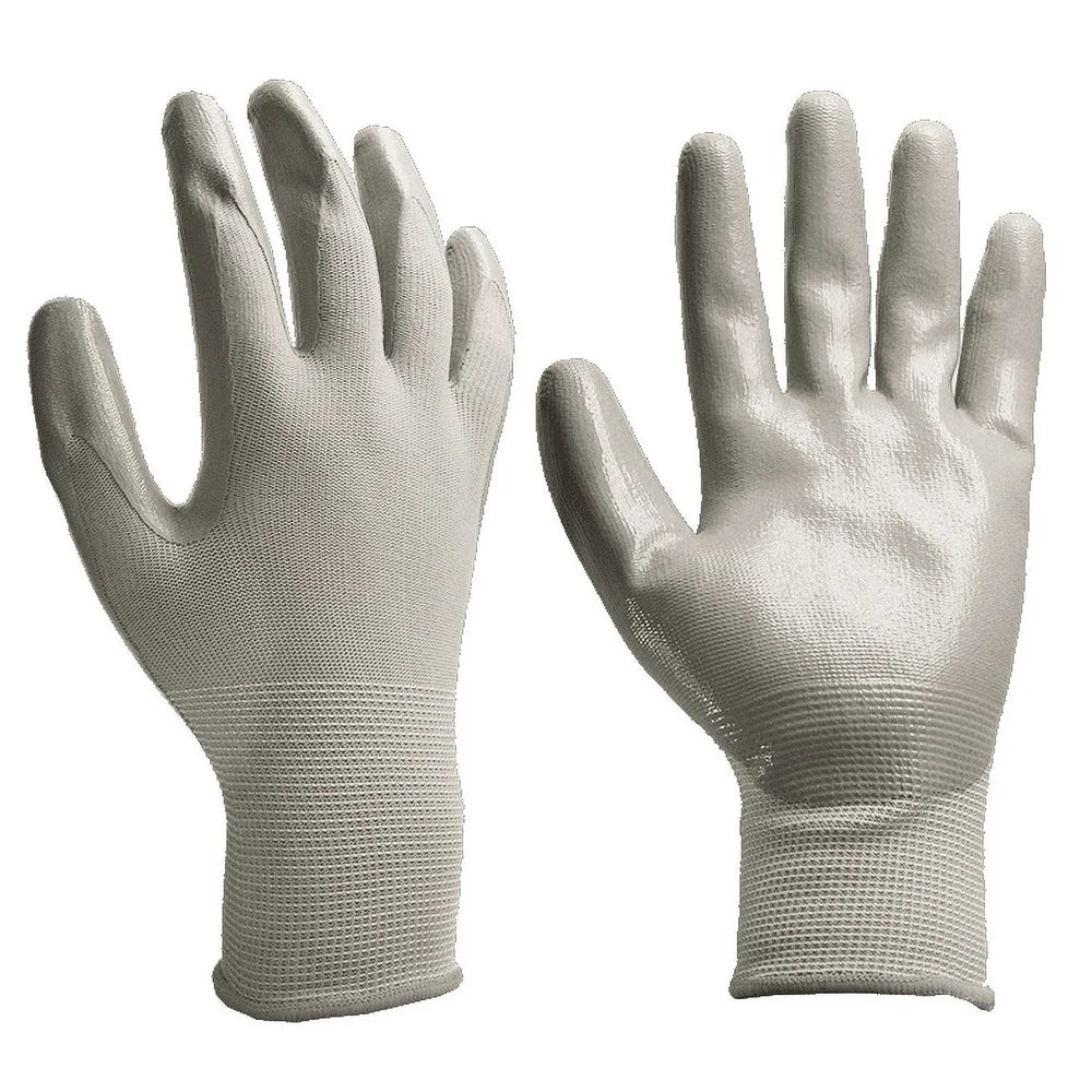 10 Pairs Nitrile Gripping Gloves Large Waterproof Anti Slip Work Gloves Garden Construction Automotive Assembly