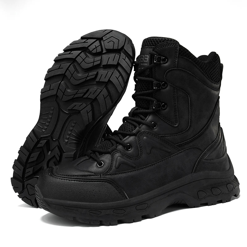 Men Boots Desert Tactical Boots High Top Outdoor Hiking Shoes Ankle Work Safty Sneakers Zapatos hombre