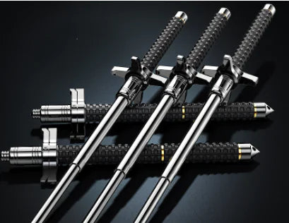 Retractable Self-Defense Stick with Secure Guard Design