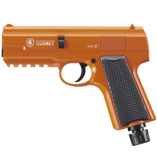 Pepper Gun Air Self Defense 0.43 Caliber CO2 Non Blowback- Less Lethal Home Defense Personal Defense Police Grade Pepper Projectile Gun for Self Defense-Color Orange (Only Pistol)