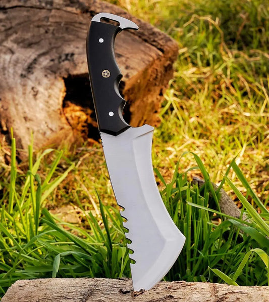 Akari Craft Tracker Knife Full Tang -12 Inches Custom Handmade D2 Steel Tracker Knife - Perfect for Skinning Camping Outdoor Survival & Hunting- Limited Edition Knife Includes Sheath
