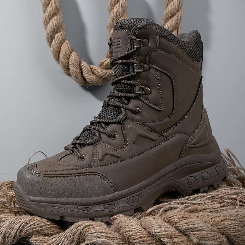 Men Boots Desert Tactical Boots High Top Outdoor Hiking Shoes Ankle Work Safty Sneakers Zapatos hombre