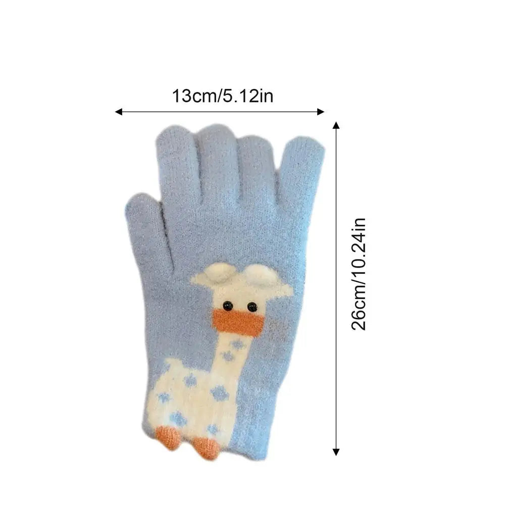 Winter Gloves Cold Weather Cartoon Warm Winter Mittens Texting Warm Gloves Cycling Driving Gloves For Working Skiing Running