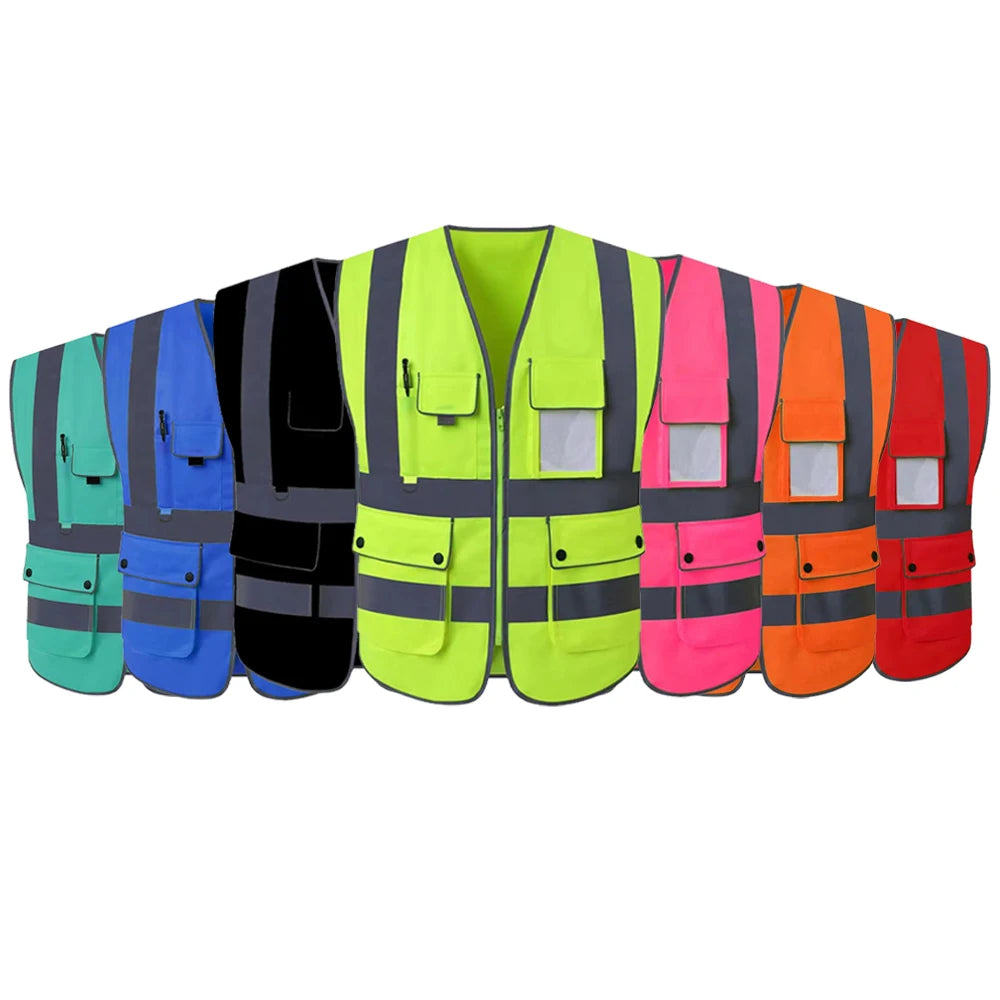 Size S-5XL Construction Work Clothing for Men Women Custom Logo Multi Pockets Construction Workwear Vests