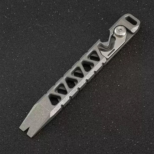 Mini Titanium Alloy Camp Axe QG004 EDC Outdoor Survival Self Defense Bottle Opener Camping Tool Portable Handheld Device