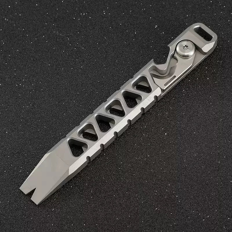 Mini Titanium Alloy Camp Axe QG004 EDC Outdoor Survival Self Defense Bottle Opener Camping Tool Portable Handheld Device
