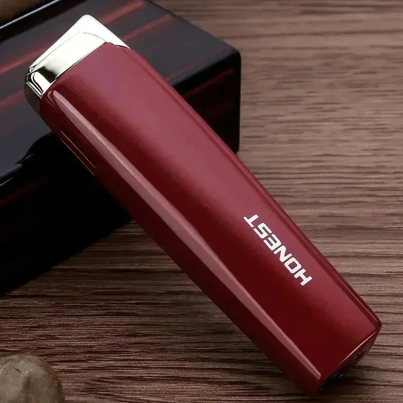 HONEST Butane Torch Lighter Windproof Blue Flame Metal Compact Cigar Ignition Men's EDC Survival Gear Luxury Premium Gift