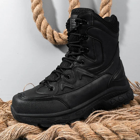 Men Boots Desert Tactical Boots High Top Outdoor Hiking Shoes Ankle Work Safty Sneakers Zapatos hombre