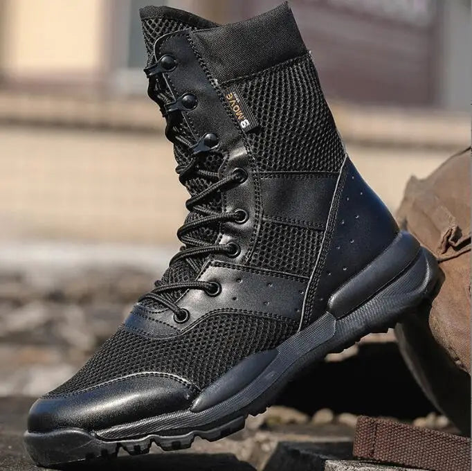 Breathable Hiking Boots Mens High Top Outdoor Mountaineering Shoes Lightweight Boots Shoes 38-46