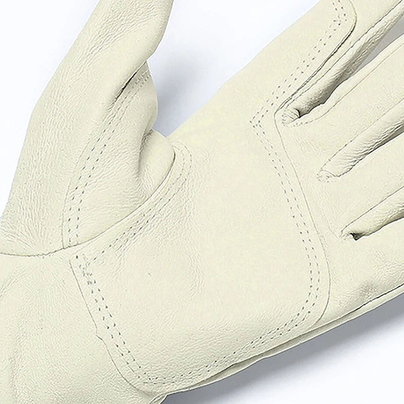 1 Pair Electric Welding Work Gloves Leather Welding Gloves Heat Resistant Security Work Gloves-B2