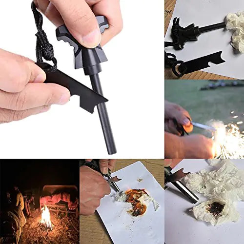 Outdoor Adventure SOS Survival Gear Set with Fishing Tools