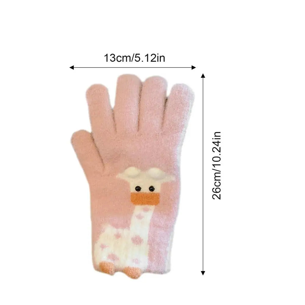 Winter Gloves Cold Weather Cartoon Warm Winter Mittens Texting Warm Gloves Cycling Driving Gloves For Working Skiing Running