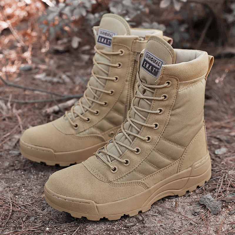 TacticalBoots, Men's Boots, Special Forces Desert Combat Boots, Outdoor Hiking Boots, Ankle Boots, Men's Work Shoes,Hiking Boots
