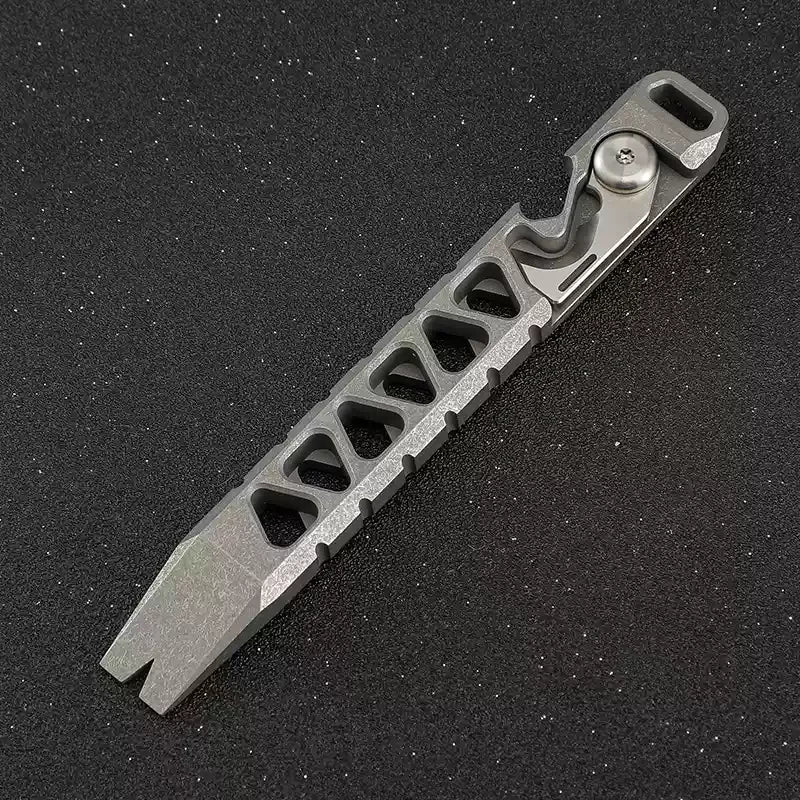 Mini Titanium Alloy Camp Axe QG004 EDC Outdoor Survival Self Defense Bottle Opener Camping Tool Portable Handheld Device