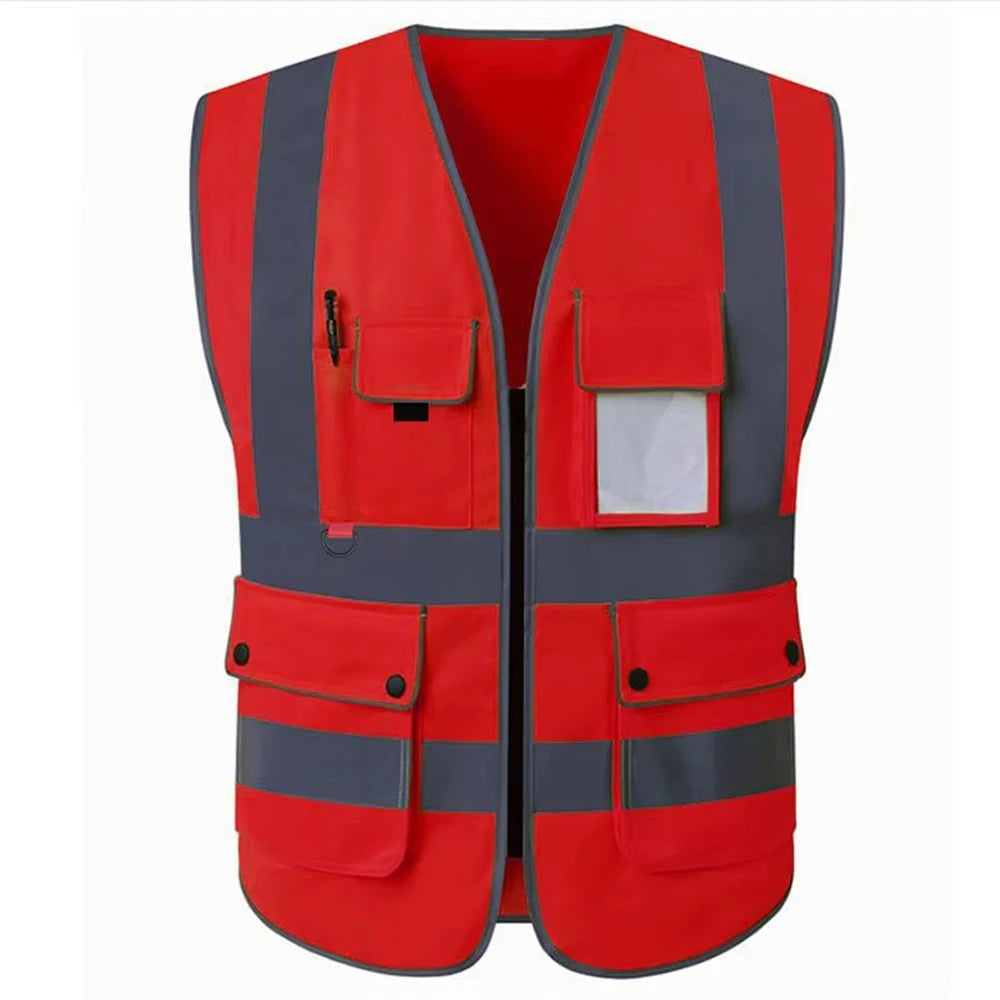 Size S-5XL Construction Work Clothing for Men Women Custom Logo Multi Pockets Construction Workwear Vests