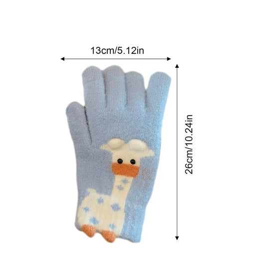 Winter Gloves Cold Weather Cartoon Warm Winter Mittens Texting Warm Gloves Cycling Driving Gloves For Working Skiing Running
