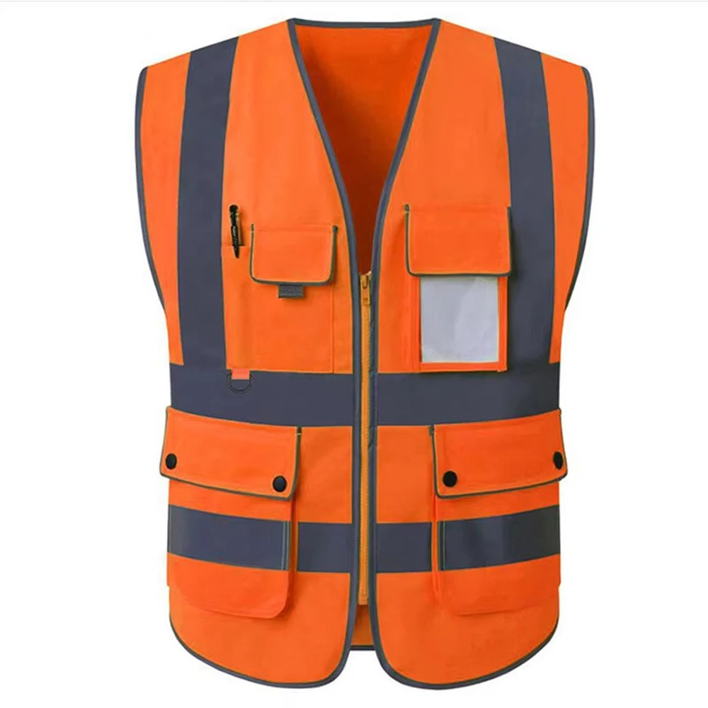 Size S-5XL Construction Work Clothing for Men Women Custom Logo Multi Pockets Construction Workwear Vests