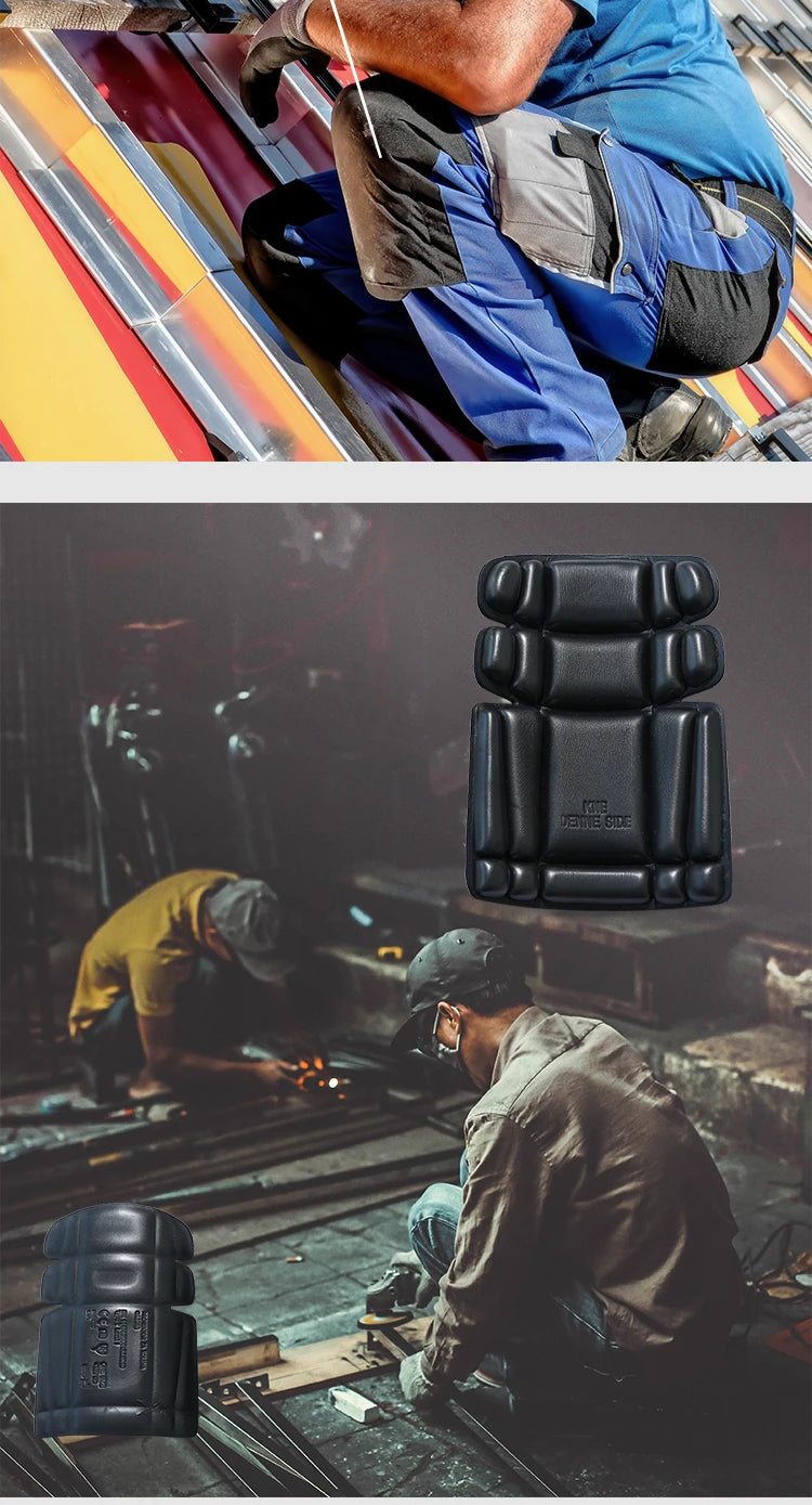 Mens Working Pants With Knee Pads Multi Pockets Cargo Pants Work Pants For Men Workwear Cargo Trousers Welding Repairman Uniform