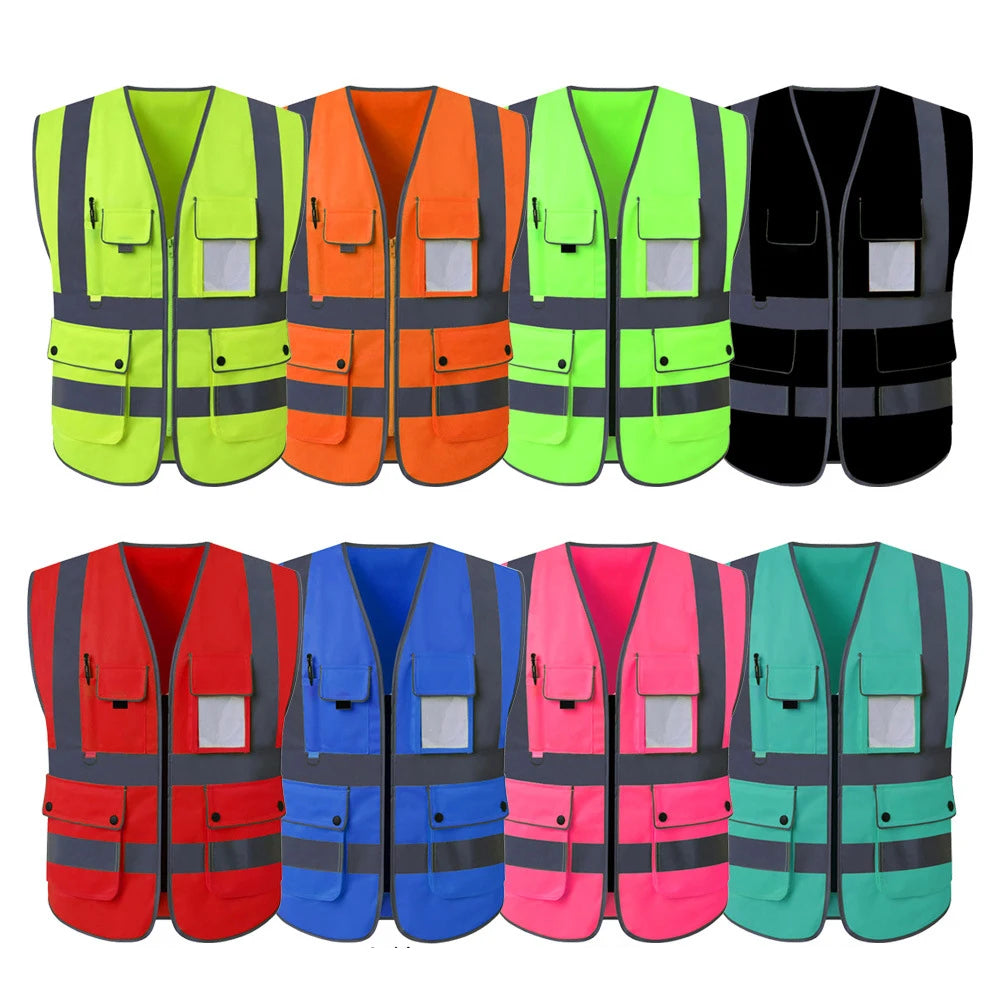 Size S-5XL Construction Work Clothing for Men Women Custom Logo Multi Pockets Construction Workwear Vests