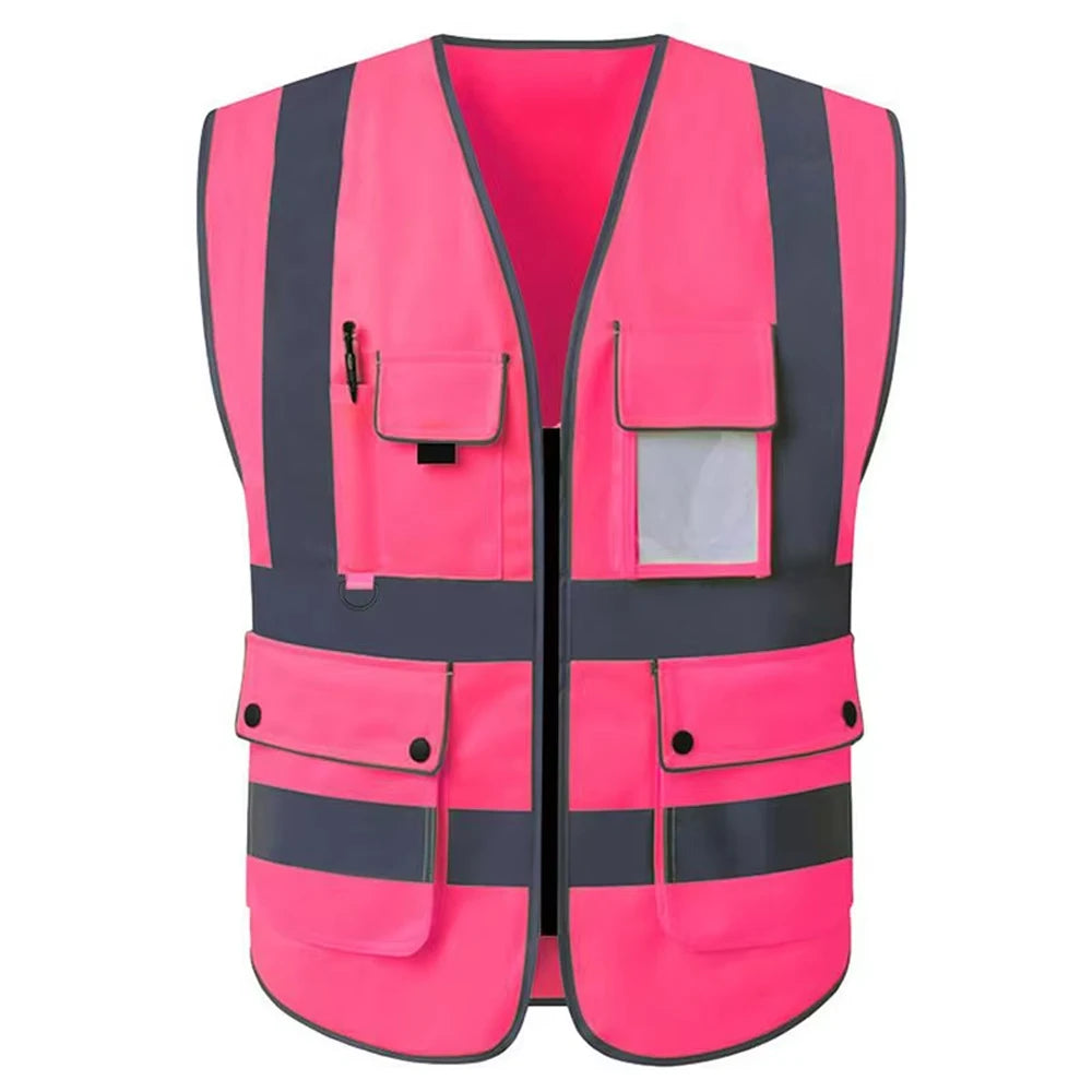 Size S-5XL Construction Work Clothing for Men Women Custom Logo Multi Pockets Construction Workwear Vests